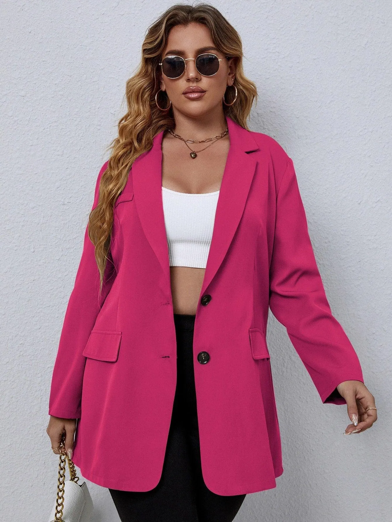 Blazer Alongado Plus Size - Taylor