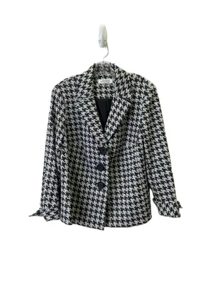 Blazer By Kasper In Black & White, Size: 14