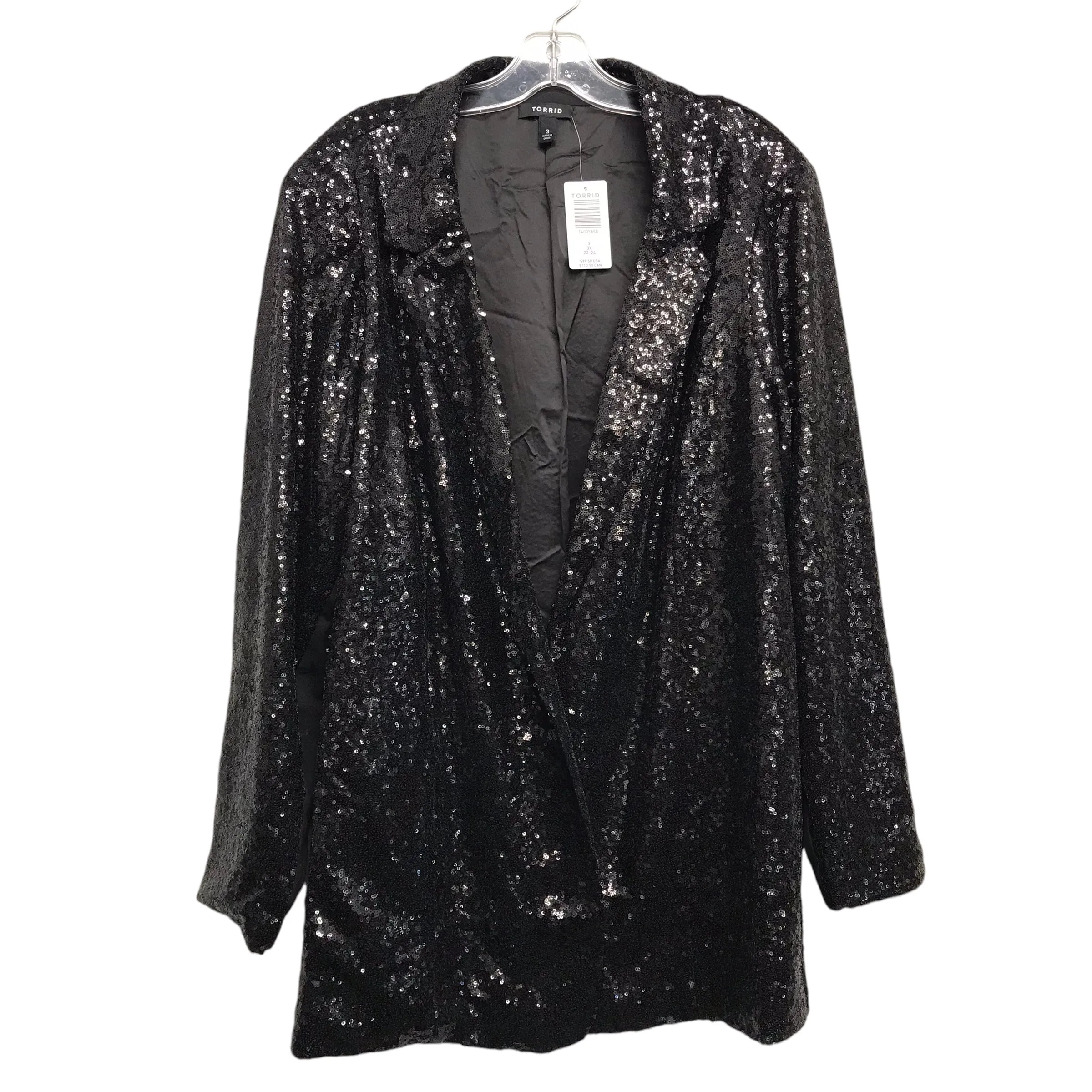 Blazer By Torrid In Black, Size:3X