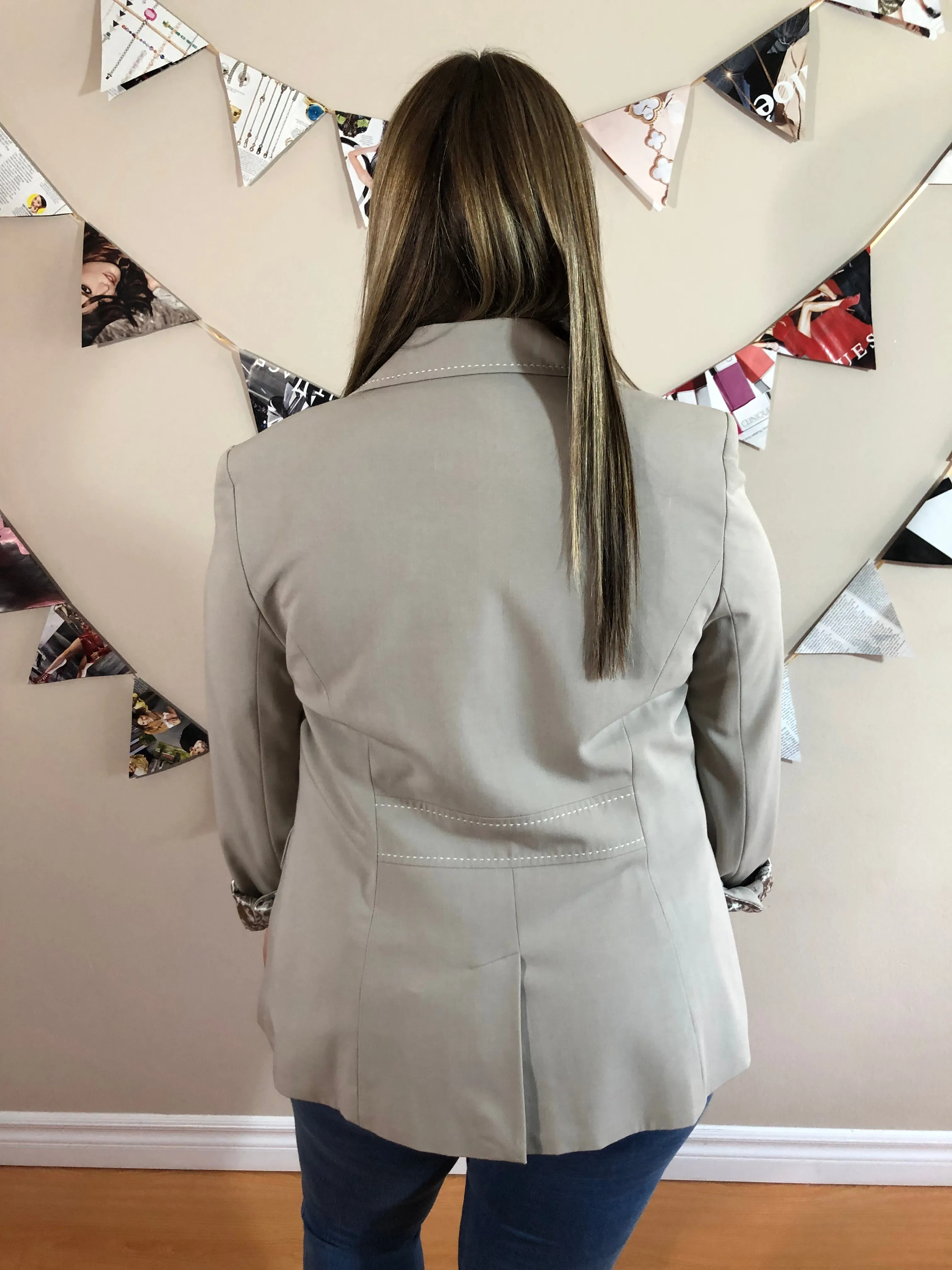 Cabi Pale Sandy Fawn Blazer - Size 10
