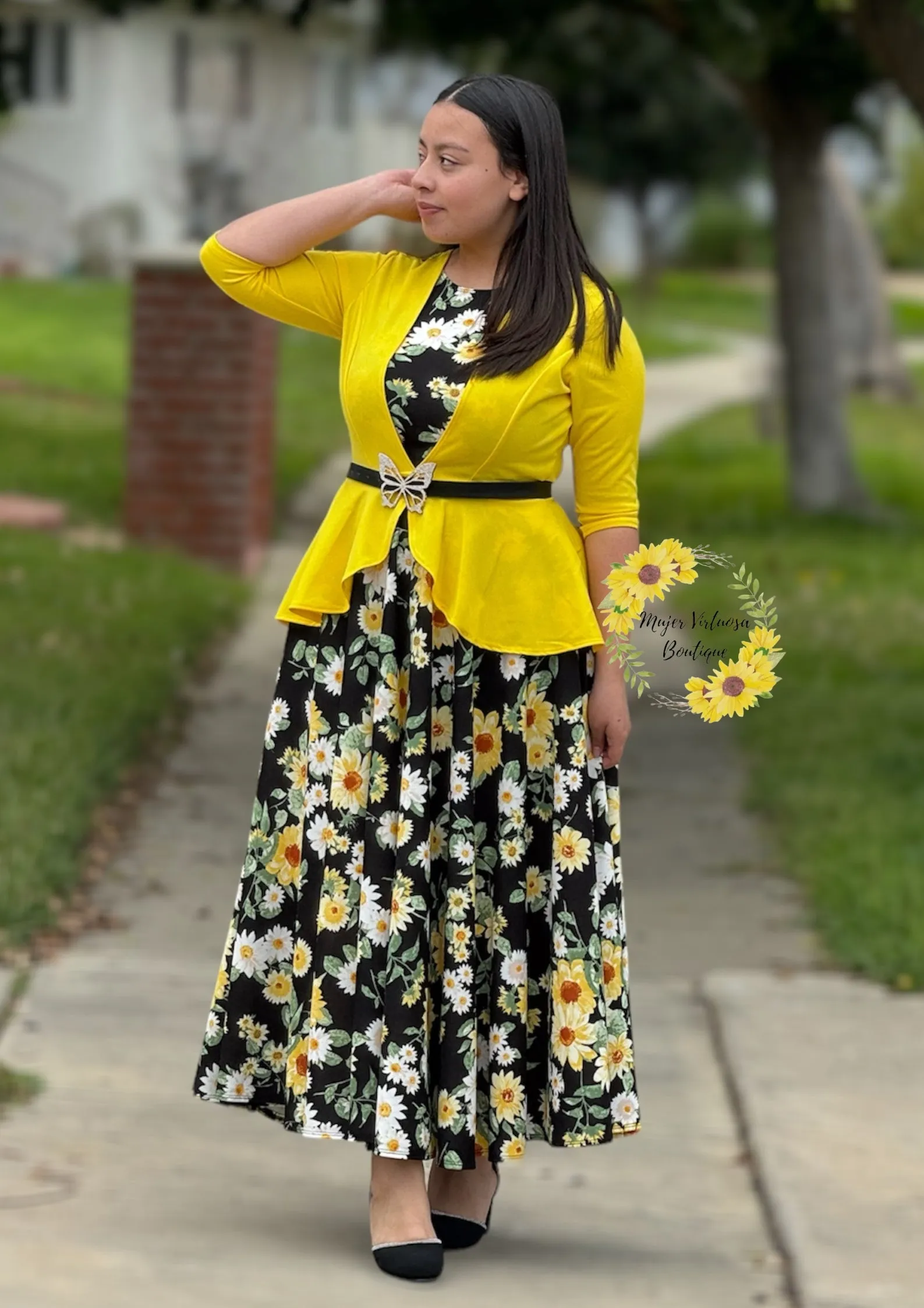 Daisy Yellow Blazer Dress “Helena”