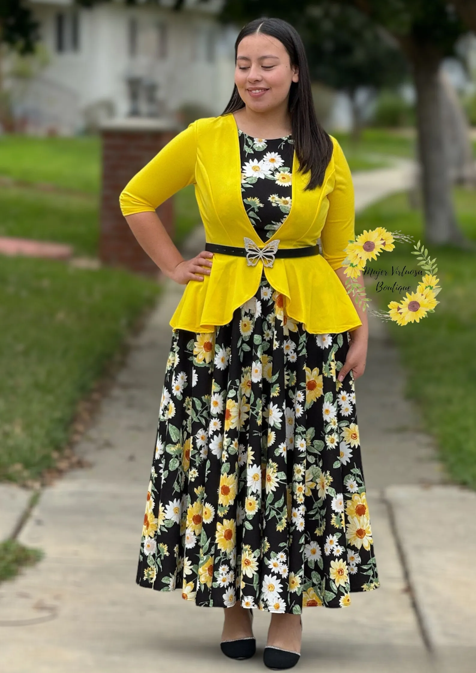 Daisy Yellow Blazer Dress “Helena”