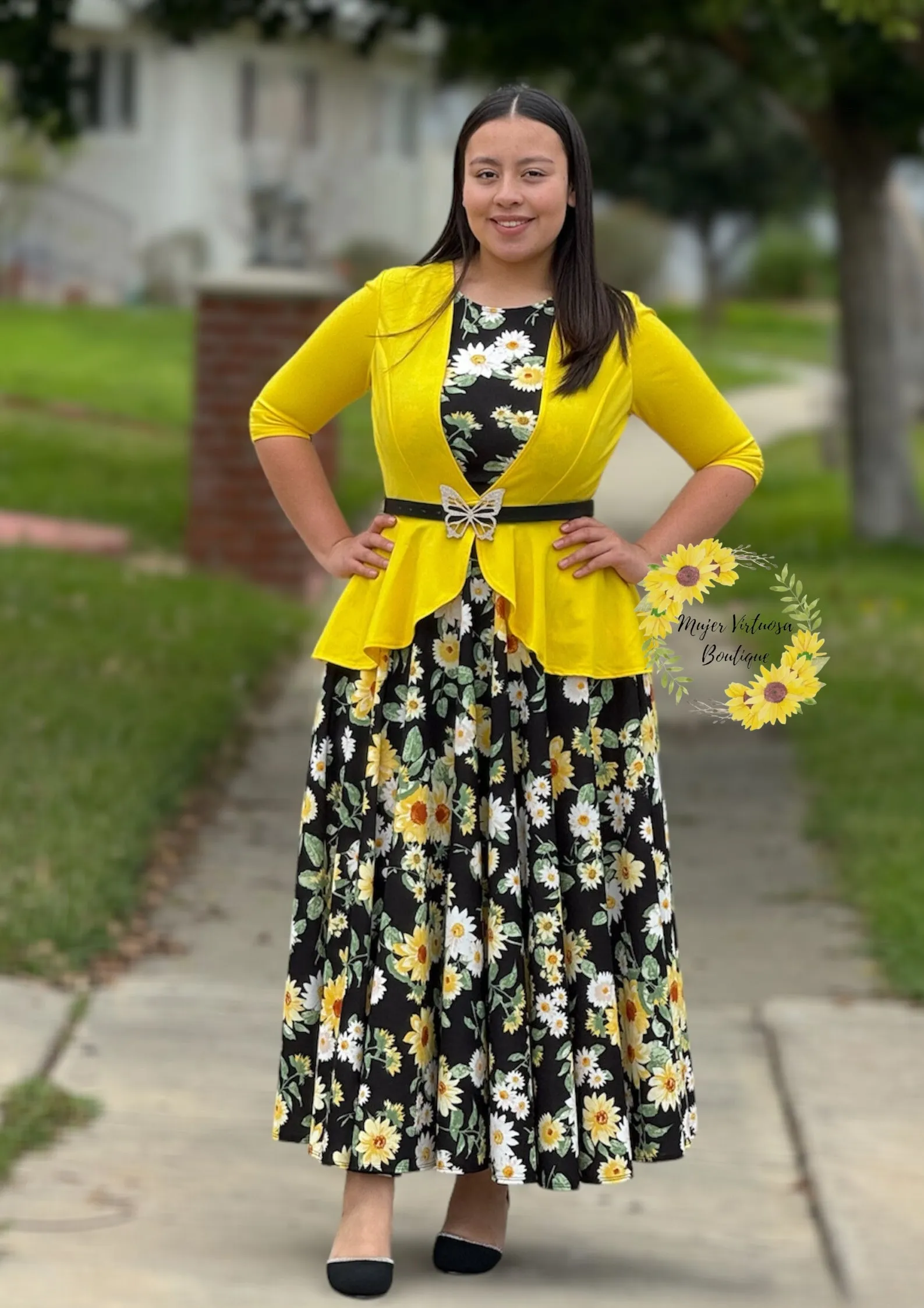 Daisy Yellow Blazer Dress “Helena”