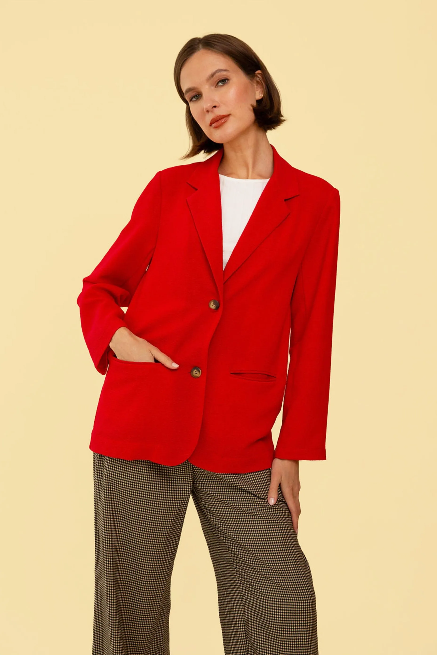 Parker Blazer in Red